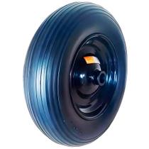 Roda Maciça Listrada com Rolamento Rolete 350-8 Eixo 1"