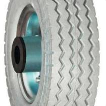 Roda Maciça PU 6x2 Eixo 5/8 Rolete Ajax Cinza