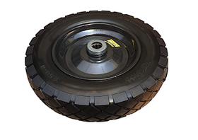 Roda Maciço Completa 3.50-8 C/ Rolete PU 1" Polegada