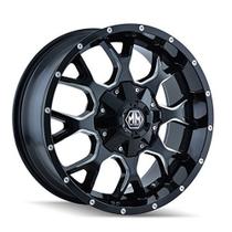 Roda Mayhem Warrior 8015 Preta 45,7x22,9 cm Raios Fresados