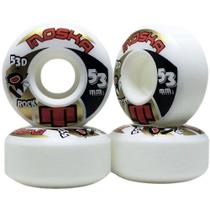 Roda Moska 53mm 53D Skate Profissional 103A Jogo 4 Unidades