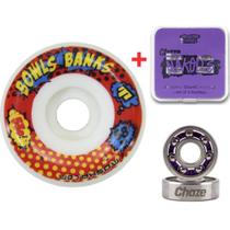 Roda Moska 58mm 53d Bowl Banks + Rolamento Chaze Naked's