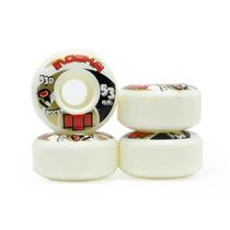 Roda moska skate 53mm poliuretano dureza 53d (jogo)