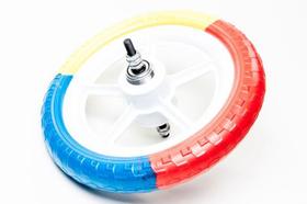 Roda Nylon Traseira Aro 12 Pneu EVA - Importado (Colorida)