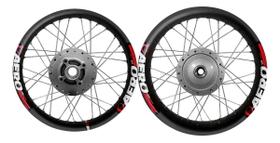 Roda Par Fan 125 2009/2018 Preto Fosco Viper Aero Raios Inox Preto Roda Par Fan 125 2009/2018 Preto Fosco Viper Aero Raios Inox Preto