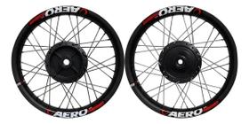Roda Par Titan 150 Alumínio Preto Fosco Viper Aero Raios Inox Preto Roda Par Titan 150 Alumínio Preto Fosco Viper Aero Raios Inox Preto