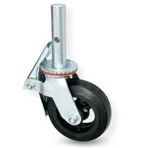 Roda Para Andaime Rodízio De Borracha E Ferro 330mm 200kg - Ajax