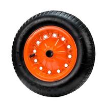 Roda para Carrinho de Mão Aço Carbono 8POL Compatível 45L 50L e 60L Preta Minasul