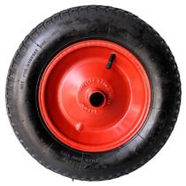 Roda para Carrinho de Mão Esfera Completa 3,25 x 8 Vermelho