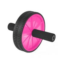 Roda Para Exercício Abdominal Lombar Exercise Wheel Rosa - Liveup Roda Para Exercício Abdominal Lombar Exercise Wheel Rosa - Liveup