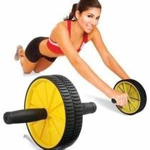 Roda para Exercícios Abdominal Lombar Fitness Academia Braços Ombros Costas Apoio Treinos Funcionais Rodinha Rolo Treino em Casa Define Abdômen