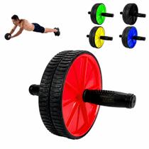 Roda para Exercícios Abdominal Lombar Fitness Academia Braços Ombros Costas Apoio Treinos Funcionais Rodinha Rolo Treino em Casa Define Abdômen