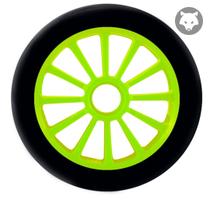 Roda para patins 125mm 82A JOGO COM 6 UNID HD Inline (JOGO)