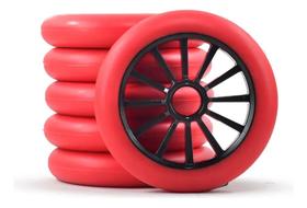Roda para patins 125mm hd cor vermelho (jg c 3)