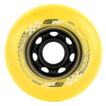 Roda para patins 80mm is cor amarelo (jg c 4)