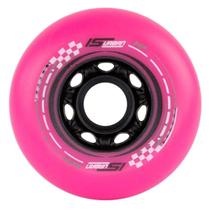 Roda para patins 80mm is cor rosa (jg c 4)