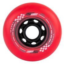 Roda para patins 80mm is cor vermelho (jg c 4)