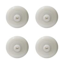 Roda para rodízio nylon 414 branco com rolamento - 4 unidades - Schioppa