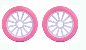 Roda Patinete Roller inline 125mm rsa/bco Par - SUNTA Roda Patinete Roller inline 125mm rsa/bco Par - SUNTA