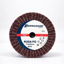 Roda PG de Lixa Mista com Rosca M14x115x20mm Grão 120 - Berwanger Roda PG de Lixa Mista com Rosca M14x115x20mm Grão 120 - Berwanger