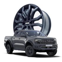 Roda Picape Ford Ranger Raptor Aro 18 Modelo S50 Preta Black Piano Roda Picape Ford Ranger Raptor Aro 18 Modelo S50 Preta Black Piano
