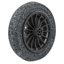Roda Plástica 8" Para Carrinho De Mão Tramontina Com Pneu Maciço Em Borracha Macia