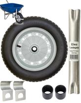 Roda Pneu Câmara + Eixo Mancal Carrinho Mão Carriola 3,25x8 Roda Pneu Câmara + Eixo Mancal Carrinho Mão Carriola 3,25x8