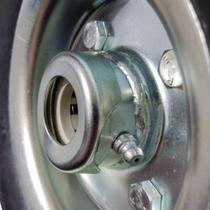 Roda Pneu Maciço Borracha 3.50-4 7/8" Rolamento Rolete Roda Pneu Maciço Borracha 3.50-4 7/8" Rolamento Rolete