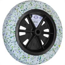 Roda Pneu Macico Force 3,25X8X 3/4'' - Eixo 19Mm - 109 - RHPE