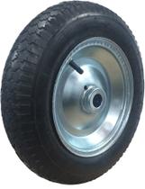 Roda Pneumatica 325x8 Zincada Rolamento Rolete 1" - CZ325X8PR