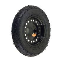 Roda pneumática carrinho carga 3.25-8 eixo 1” 2 lonas 150kg - AJAX