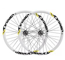 Roda Preto Vzan Vmaxx Aro 26 Montado Parede Dupla Dh Paredão Para Freio A Disco + Raios Finos Pretos + Cubos Aço 36F