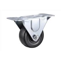 Roda Projex Caster Plate, 2,5 polegadas, borracha macia, 45 kg de carga