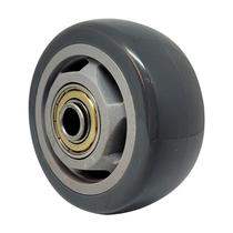 Roda pvc cinza 3 pol 80kg p/ rodízio