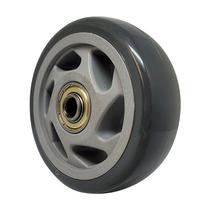 Roda pvc cinza 4 pol 100kg p/ rodízio