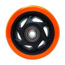 Roda pvc laranja 4 pol 100kg p/ rodízio