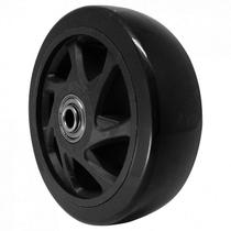 Roda pvc preto 5 pol 110kg p/ rodízio Roda pvc preto 5 pol 110kg p/ rodízio