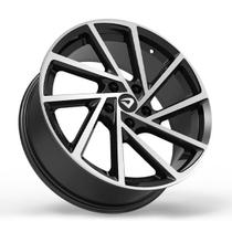 Roda R-Seven 18X6 4X100Mm Et40 Preto Brilhante Diamantada - Speed Car