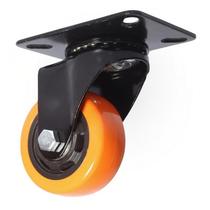 Roda Reforcada Yesnio Giratorio Dourado Yf30101 De Pu 3 Pole