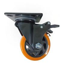 Roda reforcada yesnio giratorio yf40201 de pu 4 polegadas