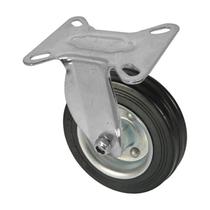 Roda rodízio borracha maciça 5 polegadas 130mm fixo 100kg