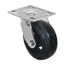 Roda rodízio borracha moldada 5 pol 130mm giratório 180kg Roda rodízio borracha moldada 5 pol 130mm giratório 180kg