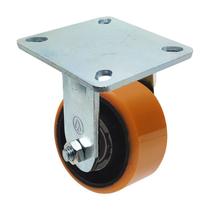 Roda rodízio poliuretano moldado ferro pu 6 pol fixo 300kg