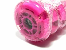 Roda Roller Patins HD inline 80mm 82A Led rosa - SUNTA