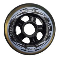 Roda Roller Power 84mm 82A - Preto