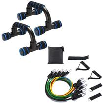 Roda Rolo Abdominal Com Apoio Fixo Flexão +Elástico Extensor Roda Rolo Abdominal Com Apoio Fixo Flexão +Elástico Extensor