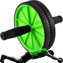 Roda Rolo Abdominal Lombar Exercício Funcional Fitness Wheel