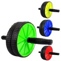 Roda Rolo Rodinha Dupla Exercícios Abdominal Lombar Academia Roda Rolo Rodinha Dupla Exercícios Abdominal Lombar Academia