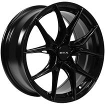 Roda RTX Slick 16x7, Offset 40, 5x114,3 Parafusos, Preto Brilhante