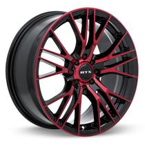 Roda RTX VERTEX 18"x20,3 cm Offset 40 5x114,3 Parafusos Preta e Vermelha